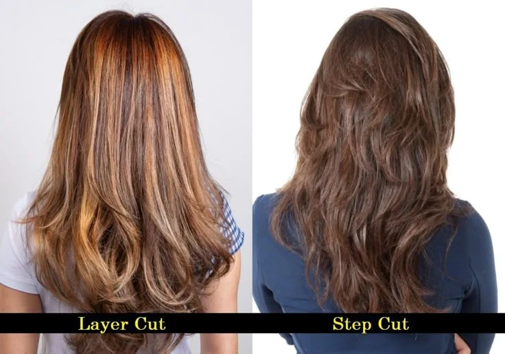 Layered Haircut vs. Step Cut
